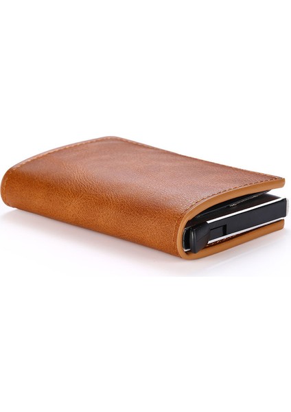 2021 Akıllı Cüzdan Iş Kart Tutucu Rfid Engelleme Cüzdan Alüminyum Metal Kredi Mini Kart Cüzdan Dropshipping Erkek Kadın (Yurt Dışından) fırsatları