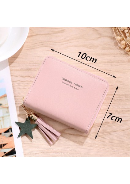 2022 Yeni Moda Cüzdan Bayan Küçük Cüzdan Fermuarlı Bozuk Para Cüzdanı Kadınlar Için Lüks Trendy Bozuk Para Cüzdanı Kart Tutucu Deri Mini Debriyaj (Yurt Dışından)
