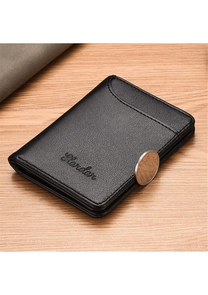 Bifold Ultra Ince Deri Cüzdan Kredi Kimlik Kartı Tutucu Bozuk Para Cüzdanı Para Çantası Erkekler Kadınlar Için 2022 Moda Çanta 11X8.3X1CM Dropshipp (Yurt Dışından)