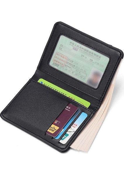 Bifold Ultra Ince Deri Cüzdan Kredi Kimlik Kartı Tutucu Bozuk Para Cüzdanı Para Çantası Erkekler Kadınlar Için 2022 Moda Çanta 11X8.3X1CM Dropshipp (Yurt Dışından) modelleri