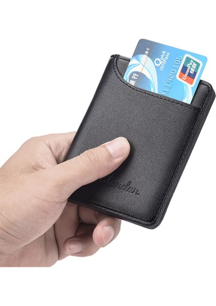 Bifold Ultra Ince Deri Cüzdan Kredi Kimlik Kartı Tutucu Bozuk Para Cüzdanı Para Çantası Erkekler Kadınlar Için 2022 Moda Çanta 11X8.3X1CM Dropshipp (Yurt Dışından) fırsatları