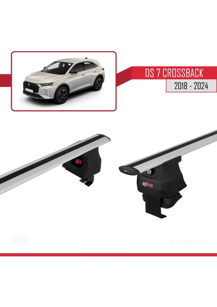 Ds Automobiles Ds 7 Crossback 2017 ve Sonrası ile Uyumlu Ace-4 Ara Atkı Tavan Barı Gri indirimleri