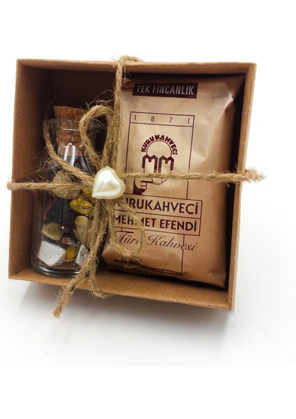 Kişiye Özel Beyaz Fincan & Kesede Mini Sabun & Kutuda Draje ve Mehmet Efendi Türk Kahvesi & Bubble Mum Hediye Seti indirimleri