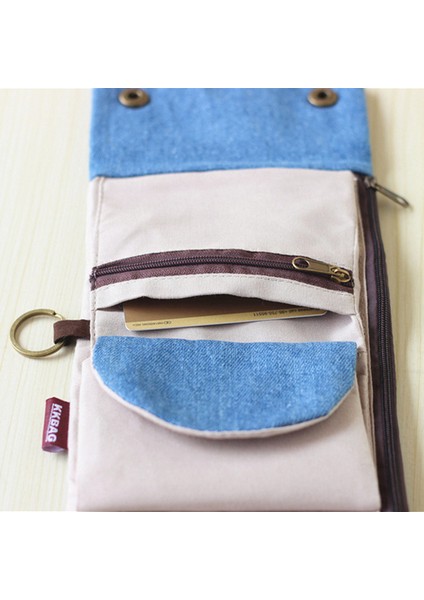 2020 Kadın Pamuklu Kumaş Kısa Cüzdan Kadın Büyük Kapasiteli Gri Mavi Bayan Denim Çok Fonksiyonlu Erkek Çanta Mini (Yurt Dışından) indirimleri