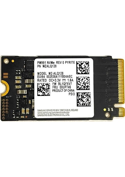 MZALQ128HCHQ-00BL2 PM991 128GB 22X30 SSD