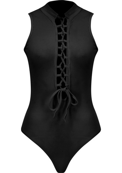 Pisa Göğüs Dekolteli Çıtçıtlı Kaşkorse Bodysuit