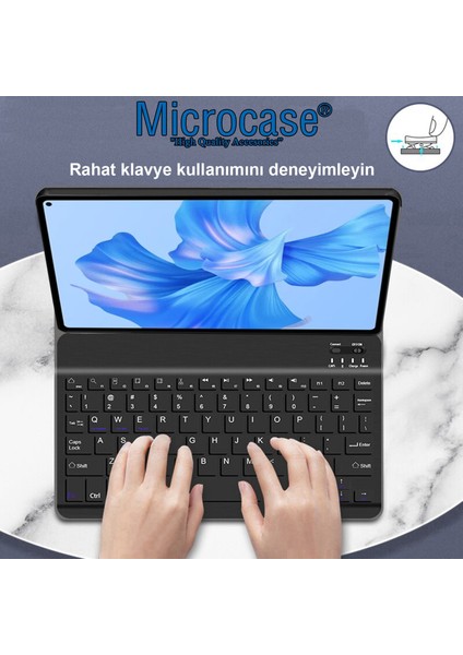 Samsung Galaxy Tab S9+ S9 Plus 12.4 Inch Tablet Uyumlu Bluetooth Klavyeli Standlı Kılıf - Bkk4