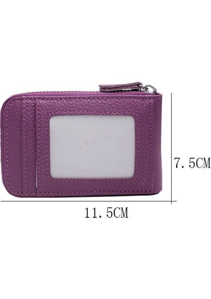 Moda Kadın Erkek Çanta Fermuar Pu Deri Kart Nakit Para Cüzdan Çanta Tutucu (Yurt Dışından) fiyatları