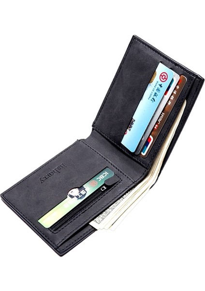 Moda Erkek Cüzdan Küçük Cüzdan Erkek Para Çanta Para Çantası Fermuar Kısa Erkek Cüzdan Kart Sahibinin Ince Çanta Para Cüzdanı J014 (Yurt Dışından) fırsatları