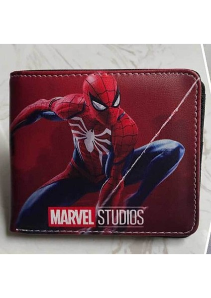 Marvel Örümcek Adam Karikatür Küçük Cüzdan Çanta Pu Deri Erkek Bozuk Para Cüzdanı Anime Katlanır Cüzdan Kadın Taşınabilir Kart Tutucu Cüzdan (Yurt Dışından)