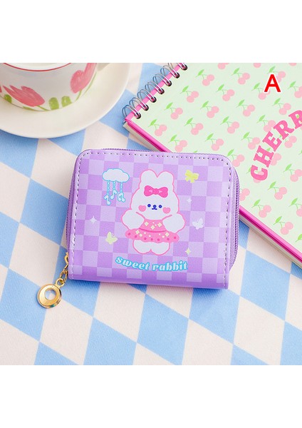 Kadın Cüzdan Ayı Köpek Baskı Öğrenci Kart Sahipleri Fermuarlı Bozuk Para Cüzdanı Çocuklar Hediye (Yurt Dışından) fiyatları