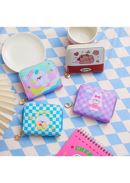 Kadın Cüzdan Ayı Köpek Baskı Öğrenci Kart Sahipleri Fermuarlı Bozuk Para Cüzdanı Çocuklar Hediye (Yurt Dışından) modelleri