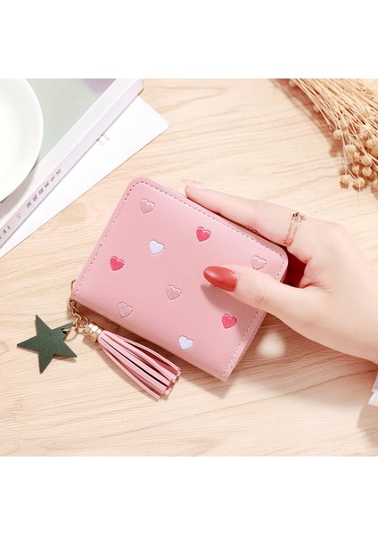 Geestock Kadın Püskül Cüzdan Kısa Kadın Bozuk Para Cüzdanı Sevimli Cüzdan Kadın Kart Tutucu Küçük Cüzdan Kadın Mini Manşonlar (Yurt Dışından) indirimleri