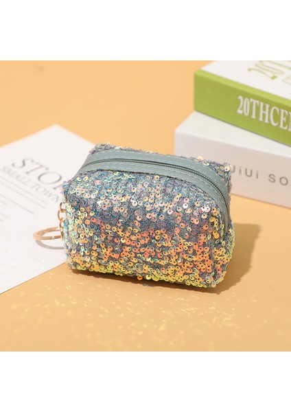 Kadın Çantası Yansıtıcı Payetli Para Cüzdanı Fermuarlı Çanta Fermuarlı Mini Kılıf Kılıfı (Yurt Dışından) fırsatları