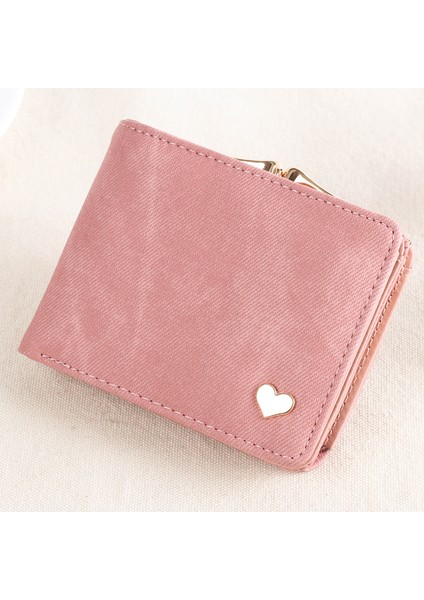 Kadın Küçük Debriyaj Cüzdan Çok Fonksiyonlu Değişim Çantalar Kalp Dekorasyon Büyük Kapasiteli Cüzdan Sevimli Kart Tutucu Para Çantası (Yurt Dışından) modelleri