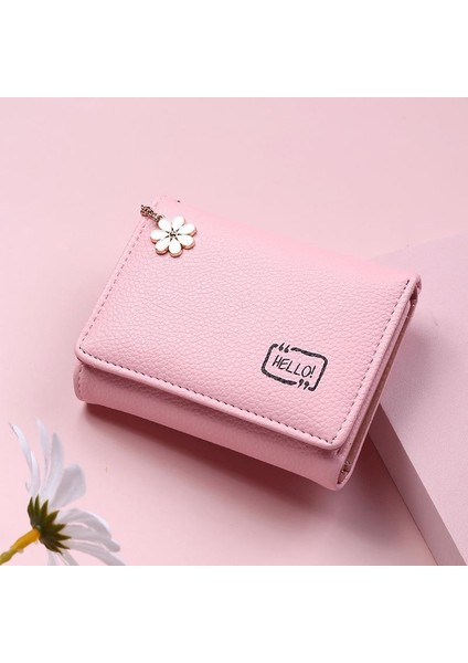 Moda Kadın Cüzdan Kısa Bayanlar Küçük Kart Tutucu Baskı Kızlar Püskül Iki Kat Kadın Bozuk Para Cüzdanı Kadın Çile Mini Debriyaj Pembe (Yurt Dışından) fiyatları