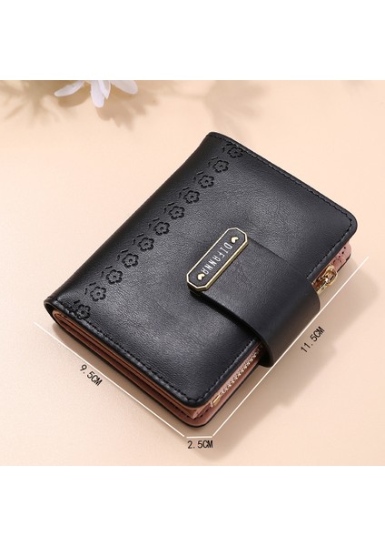 Moda Mini Kadın Küçük Cüzdan Küçük Taze Öğrenci Cüzdan Debriyaj Fermuar Sevimli Bozuk Para Cüzdanı Kadın Pu Deri 2 Katlı Kart Sahibinin (Yurt Dışından) modelleri