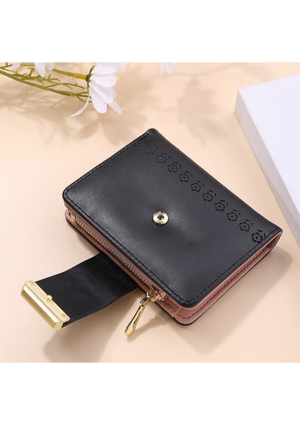 Moda Mini Kadın Küçük Cüzdan Küçük Taze Öğrenci Cüzdan Debriyaj Fermuar Sevimli Bozuk Para Cüzdanı Kadın Pu Deri 2 Katlı Kart Sahibinin (Yurt Dışından) fırsatları