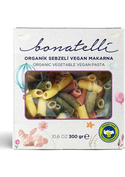 Sebzeli Vegan Makarna 300 gr (Yumurtasız)