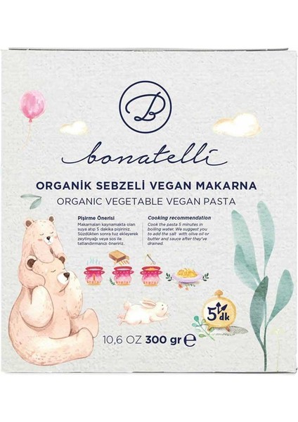 Sebzeli Vegan Makarna 300 gr (Yumurtasız)