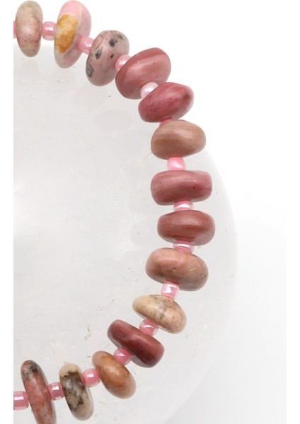 Picture Jasper Doğal Taş Makrome Örme Bileklik Şekilsiz Kesim fiyatları