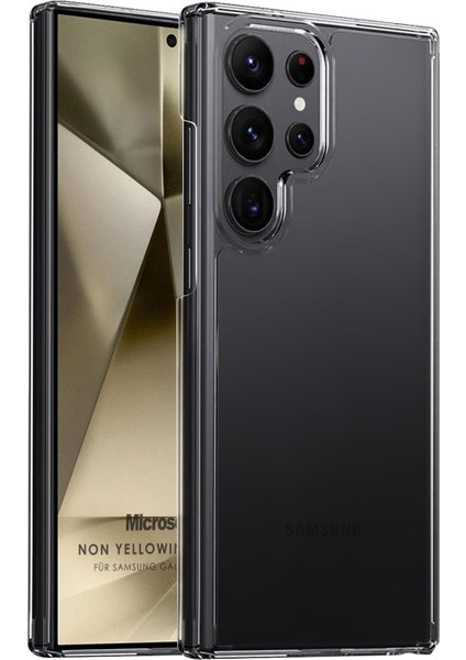 Samsung Galaxy S24 Ultra Kılıf Non Yellowing Crystal Clear Sararma Önleyici Kristal Şeffaf