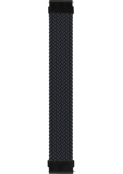 Amazfit Active Kordon, (Medium Size, 155MM) Braided Solo Loop Band Siyah