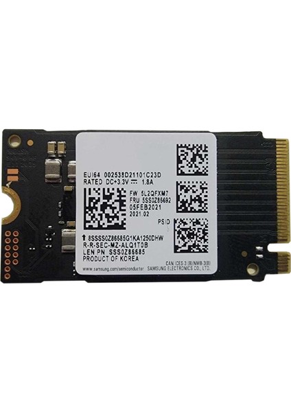 Pm9B1 256GB M.2 2242 NVMe SSD