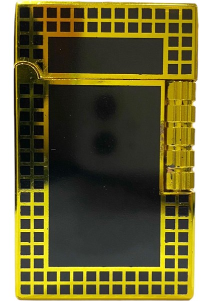 Siyah Kare Desenli Yandan Çarklı Gazlı Metal Çakmak 109313 modelleri
