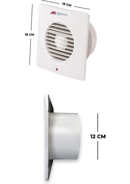 120LİK Aspiratör (Banyo/wc) Mutlusan