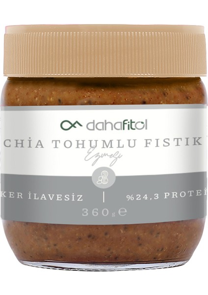 Dahafitol Chia Tohumlu Fıstık Ezmesi 360 gr