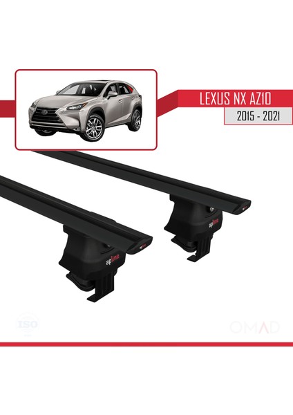 Lexus Nx (AZ10) 2015-2021 Arası ile Uyumlu Ace-4 Ara Atkı Tavan Barı Siyah fırsatları