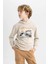 Erkek Çocuk Baskılı Kapüşonlu Sweatshirt B7105A824SP 3