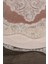Sardunya Fransız Güpürlü Kahve 2li Banyo Paspas Takımı Çeyizlik 70 x 120 cm ve 60 x 70 cm 5
