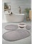 Embos Saçaklı Antrasit 2'li Banyo Paspas Takımı Lüks Çeyizlik 70 x 120 cm ve 60 x 70 cm 1