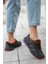 Unisex Outdoor Reflektörlü Su itici Spor Ayakkabı SS001-0355 Haki Lila 2