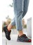 Unisex Outdoor Reflektörlü Su itici Spor Ayakkabı SS001-0355 Haki Lila 4