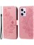 Xiaomi Redmi Için Note 12 Pro+ 5g Çiçek Baskı Pu Deri Kılıf Manyetik Toka Stand Cüzdan Şok Geçirmez Telefon Kapağı Strap Ile-Gül Altın (Yurt Dışından) 1