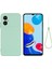 Xiaomi Için Redmi Not 11R 5g Ince Fit Telefon Kabuğu Sıvı Silikon Yumuşak Astar Telefon Kılıfı Kılıflı-Yeşil (Yurt Dışından) 1