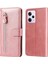 Xiaomi Redmi Için Telefon Stand Kılıfı Not 12 Pro+ 5g Buzağı Dokusu Pu Deri Fermuarı Cep Çekiş Kapağı-Gül Altın (Yurt Dışından) 1