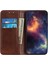 Xiaomi Redmi Için Note 12 Pro+ 5g Cowhide Doku Bölünmüş Deri Kılıf Manyetik Otomatik Kapanış Stand Cüzdanı ile Çizgiye Döküm Anti Anti Telefon Kapağı-Kahve (Yurt Dışından) 2