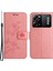 Xiaomi Redmi Için Note 12 Pro Speed ​​5g/poco X5 Pro 5g Baskılı Kelebek Çiçek Pu Deri Cüzdan Telefon Kapağı Folio Flip Stand Case-Pembe (Yurt Dışından) 1