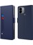 Xiaomi Için Poco C51 4g Pu Deri Stand Kılıf Kartı Tutucu Telefon Kapağı Ayna-Mavi (Yurt Dışından) 1