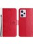 Xiaomi Redmi Için Şok Geçirmez Telefon Kılıfı Note 12 Pro+ 5g Baskılı Kelebek Çiçek Deseni ve Stand Cüzdanlı Pu Deri Telefon Kapağı-Kırmızı (Yurt Dışından) 1