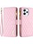 Xiaomi Redmi Için 12 4g Flip Kılıf Fermuarı Cep Deri Cüzdan Telefon Stand Kapağı-Pembe (Yurt Dışından) 1
