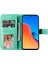 Xiaomi Redmi Için 12 4g Baskılı Çiçek Pu Deri Kapak Telefon Kılıfı Cep Telefon Kabuğu Stand Cüzdanı-Yeşil (Yurt Dışından) 2
