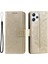 Xiaomi Redmi 12 4g Pu Deri Mandala Çiçek Izni Cüzdanlı Telefon Kılıfı-Altın (Yurt Dışından) 1