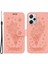 Xiaomi Redmi Için Deri Kılıf Not 12 Pro+ 5g Gül Kelebek Basılı Stand Telefon Cüzdan Kapağı-Pembe (Yurt Dışından) 1