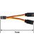 Adet Jr/futaba Stil Servo 1 Ila 2 Y Kablo Demeti Kablo Splitter Kablo Erkek Kadın Uzatma Kurşun Tel Rc Modelleri Için 7 cm (Yurt Dışından) 2
