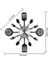 16 Inç Büyük Mutfak Duvar Saatleri Kaşık ve Çatallı(Siyah) (Yurt Dışından) 2
